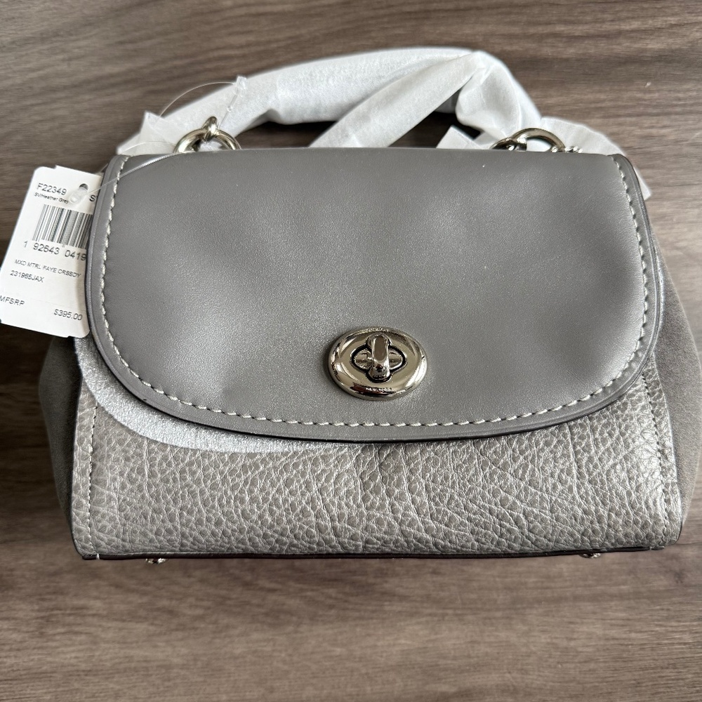 Coach Faye Crossbody Bag – Heather Grey – New with Tags
